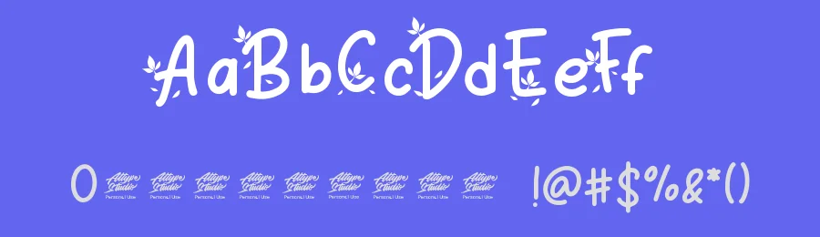 Orange Leafy Display by Fadli Ramadhan Iskandar — Display Font — thumbnail 3