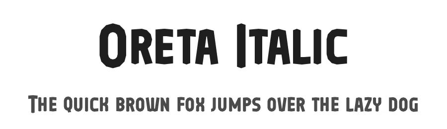 Oreta Italic by Situjuh Nazara — Display Font