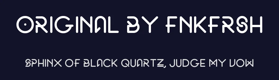 Original by fnkfrsh by Fnkfrsh — Display Font — thumbnail 2
