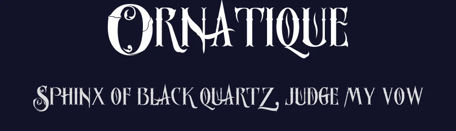 Ornatique by designstation — Display Font — thumbnail 2