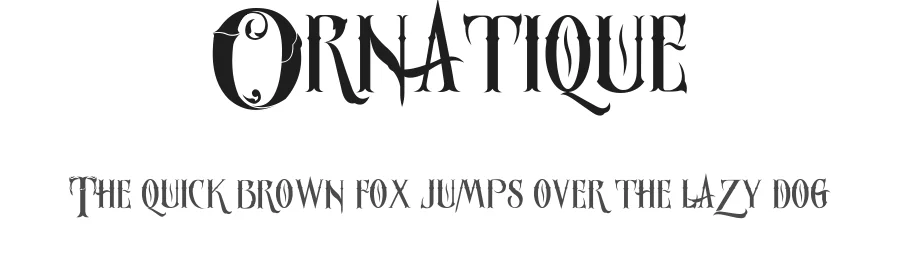 Ornatique by designstation β Display Font
