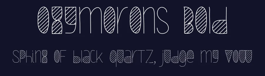 Oxymorons Bold by Paulo R — Display Font — thumbnail 2