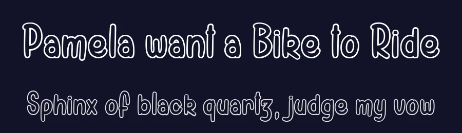 Pamela want a Bike to Ride by dcoxy Medina Gregory — Script Font — thumbnail 2