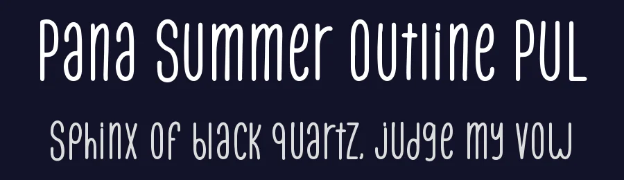 Pana Summer Outline PUL by Fadli Ramadhan Iskandar — Sans Font — thumbnail 2