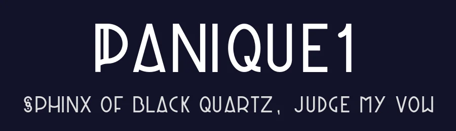 Panique1 by Tommaso Poli — Display Font — thumbnail 2