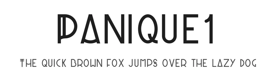 Panique1 by Tommaso Poli β Display Font