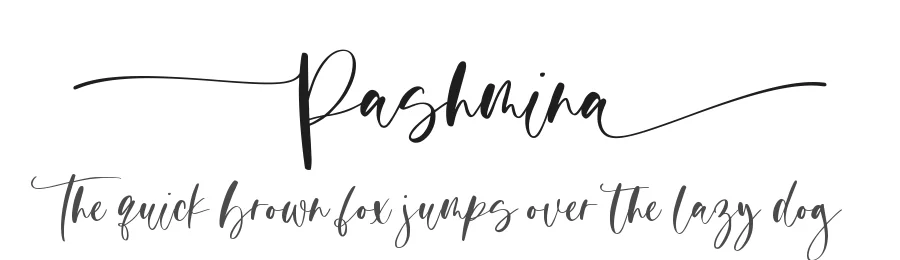 Pashmina by Muhamad Yusron  Billah — Script Font