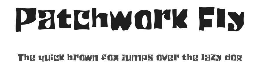 Patchwork Fly by Frank Baranowski — Display Font