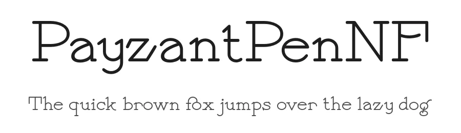 PayzantPenNF by Nick Curtis — Display Font