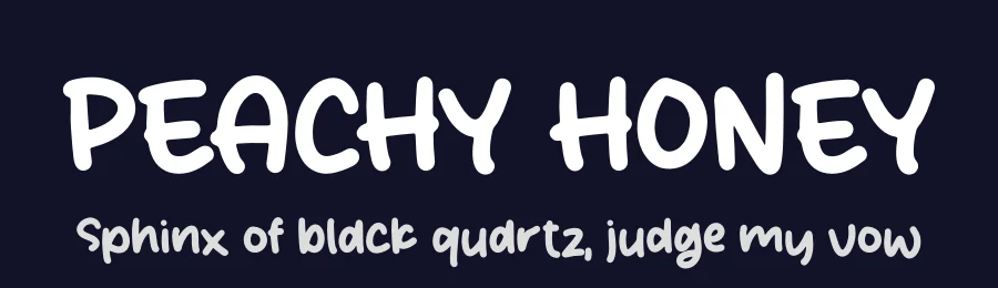 PEACHY HONEY by Heru Utama Putra — Script Font — thumbnail 2