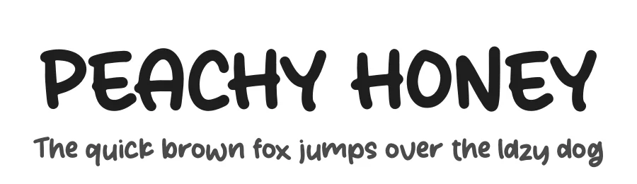 PEACHY HONEY by Heru Utama Putra — Script Font