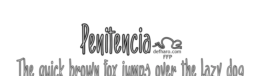 Penitencia1 by deFharo — Display Font