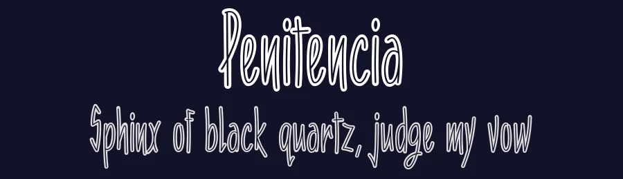 Penitencia by deFharo — Script Font — thumbnail 2
