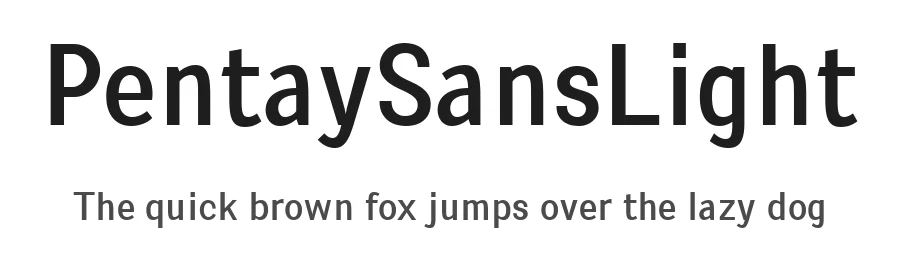 PentaySansLight by Fernando Haro — Sans Font