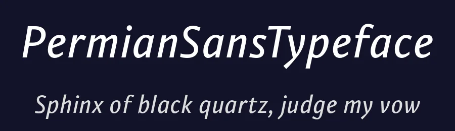PermianSansTypeface by Ilya Ruderman — Sans Font — thumbnail 2