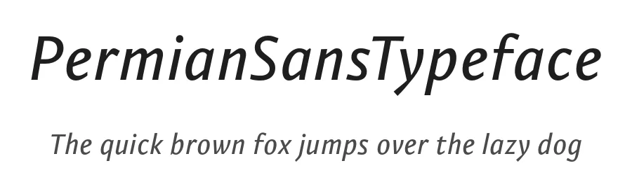 PermianSansTypeface by Ilya Ruderman — Sans Font