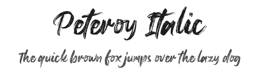 Peteroy Italic by Heru Utama Putra — Display Font