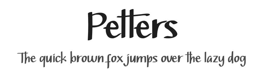 Petters by Sya'dan Ismail Rosyad — Sans Font