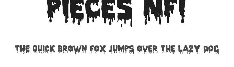 Pieces NFI by Thomas W. Otto โ Display Font