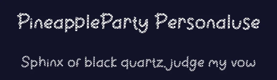 PineappleParty Personaluse by Fadli Ramadhan Iskandar — Display Font — thumbnail 2