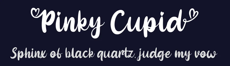 Pinky Cupid by Fadli Ramadhan Iskandar — Script Font — thumbnail 2