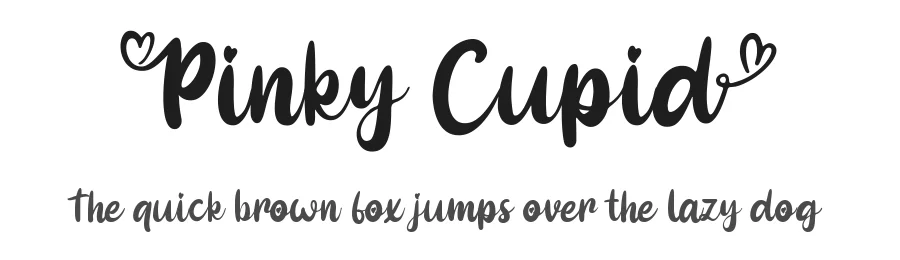 Pinky Cupid by Fadli Ramadhan Iskandar — Script Font