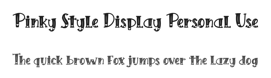 Pinky Style Display Personal Use by Fadli Ramadhan Iskandar — Display Font