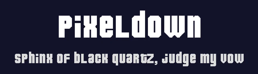 Pixeldown by Daymarius — Display Font — thumbnail 2