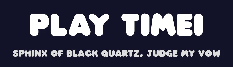 Play time1 by Joseph Dawson — Display Font — thumbnail 2