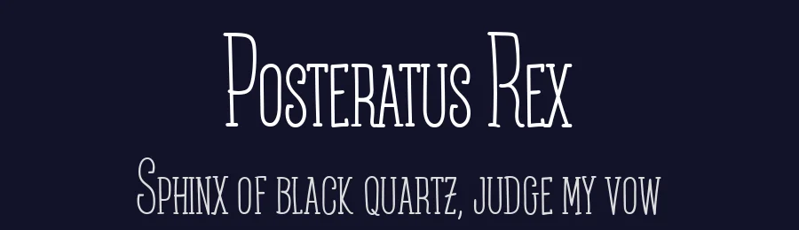 Posteratus Rex by Fernando Haro — Script Font — thumbnail 2