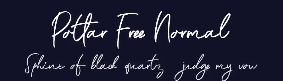 Potlar Free Normal by Maulana Creative — Script Font — thumbnail 2