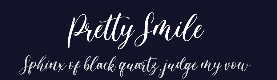 Pretty Smile by Muhamad Yusron  Billah — Script Font — thumbnail 2