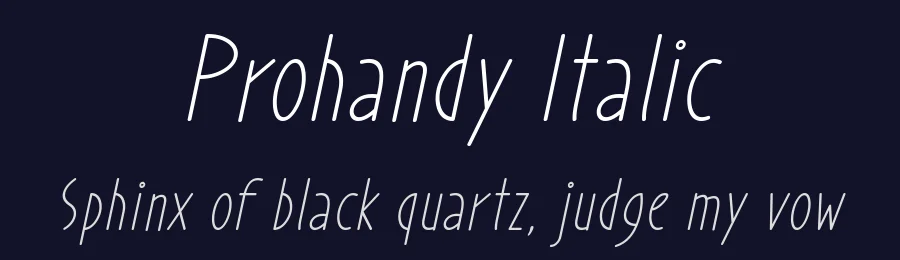 Prohandy Italic by Situjuh Nazara — Script Font — thumbnail 2