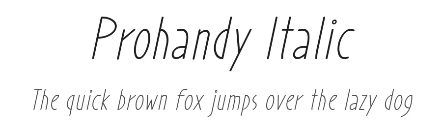 Prohandy Italic by Situjuh Nazara — Script Font