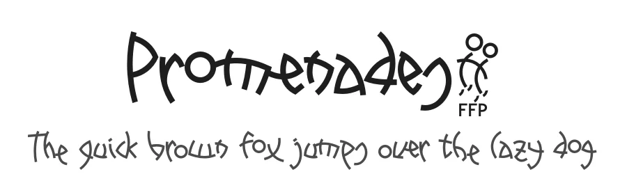 Promenades1 by Fernando Haro — Script Font