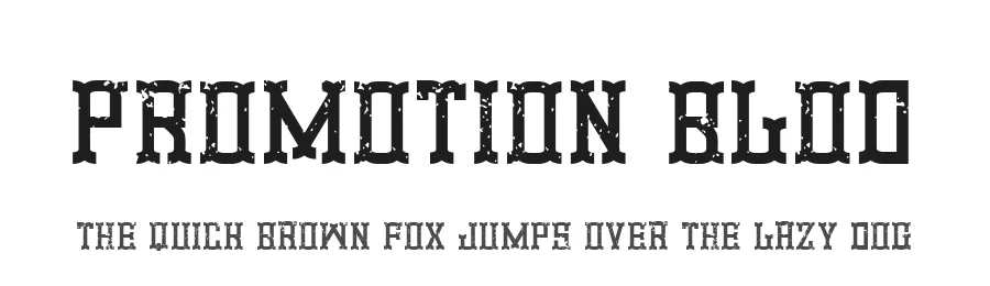 Promotion Blod by Qkila — Display Font