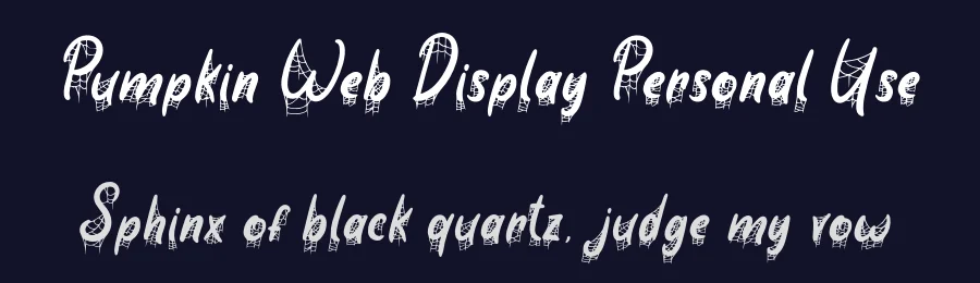 Pumpkin Web Display Personal Use by Fadli Ramadhan Iskandar — Display Font — thumbnail 2