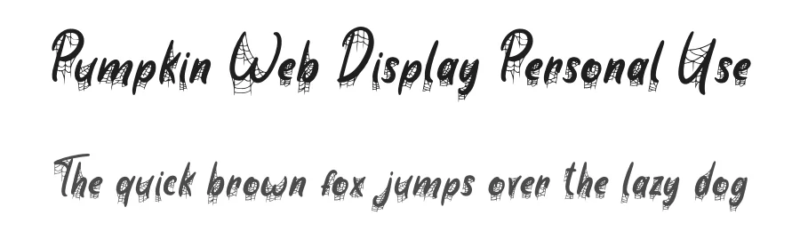 Pumpkin Web Display Personal Use by Fadli Ramadhan Iskandar — Display Font