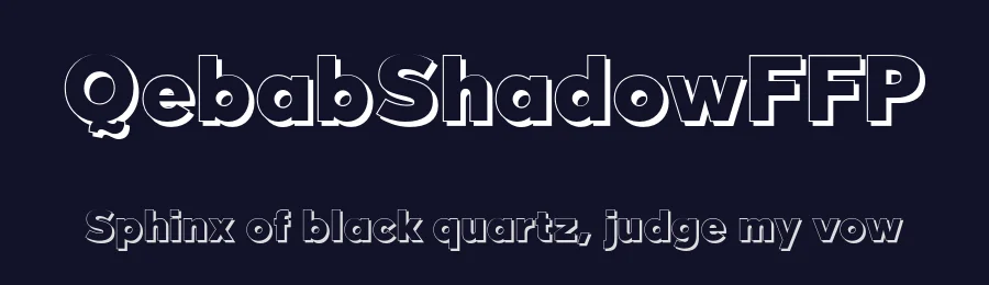 QebabShadowFFP by deFharo — Display Font — thumbnail 2