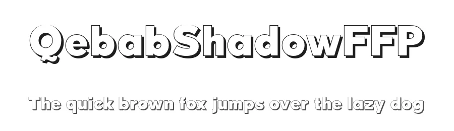 QebabShadowFFP by deFharo — Display Font