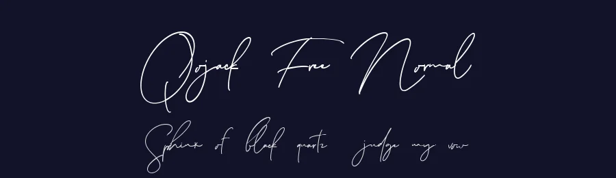 Qojack Free Normal by Maulana Creative — Script Font — thumbnail 2