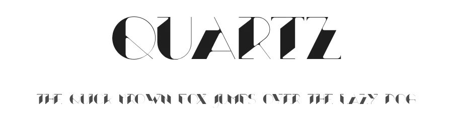 Quartz by Jack Thompson — Display Font