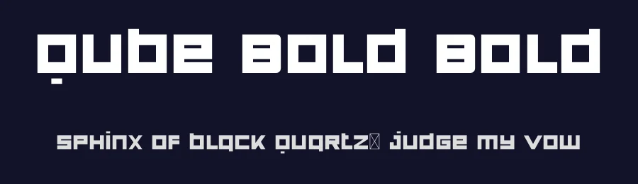 Qube Bold Bold by Stefancu Gabriel — Display Font — thumbnail 2