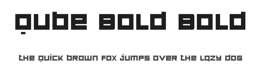 Qube Bold Bold by Stefancu Gabriel — Display Font