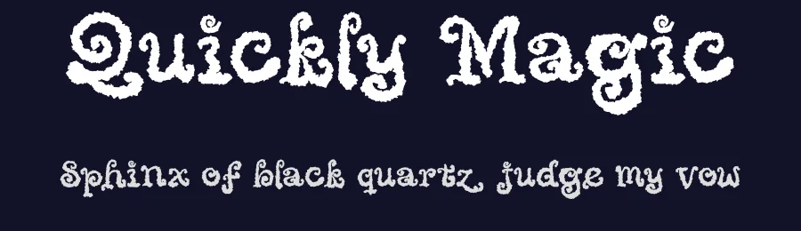 Quickly Magic by Masa Aska Sanurumi — Display Font — thumbnail 2