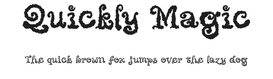Quickly Magic by Masa Aska Sanurumi — Display Font