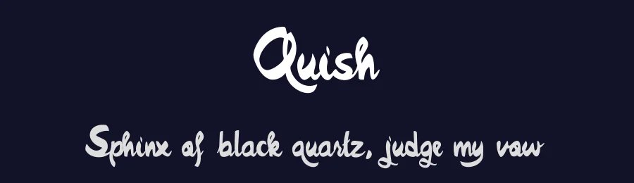 Quish by Fontdation — Display Font — thumbnail 2