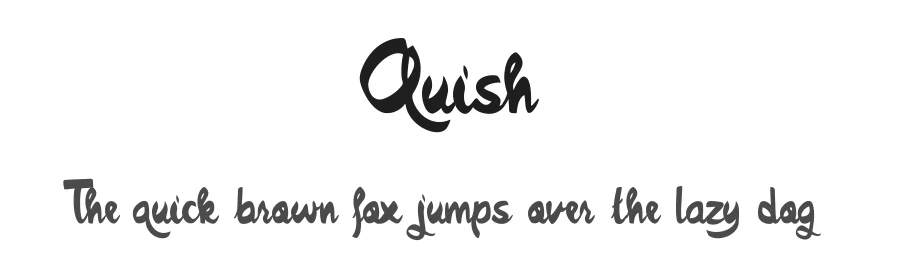 Quish by Fontdation β Display Font