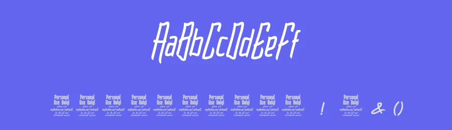 Raimoo Personal Use by Tama Putra — Display Font — thumbnail 3
