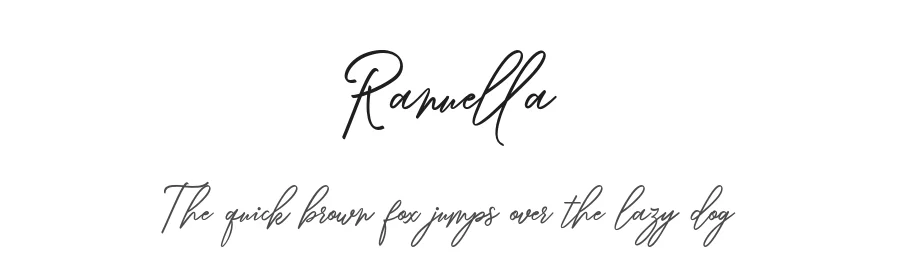 Ranuella by Amarlettering — Script Font